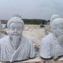 曲靖 白麻花岗岩石材人物立体雕刻