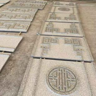 曲靖 白麻花岗岩外墙立面雕刻板