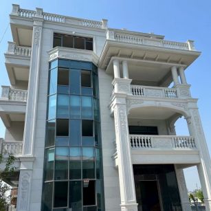 曲靖 白麻花岗岩别墅外墙干挂效果展示