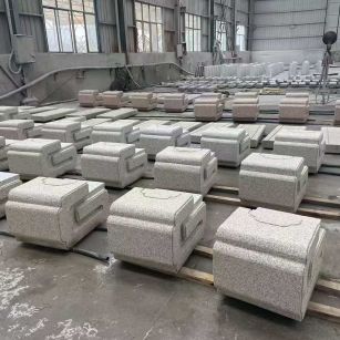 曲靖 白麻花岗岩异形加工-石凳，坐凳