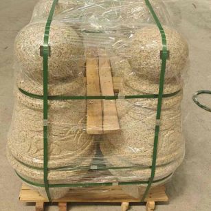 曲靖 黄金麻异形定制雕花——棒棒糖挡车柱