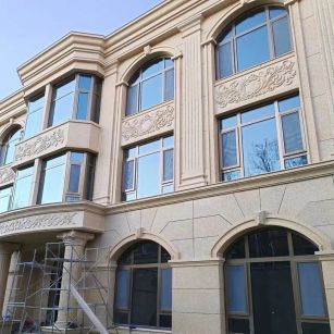 曲靖 黄金麻花岗岩别墅外墙干挂