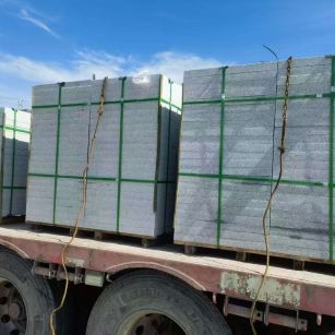 曲靖 芝麻白花岗岩地铺石装车日常