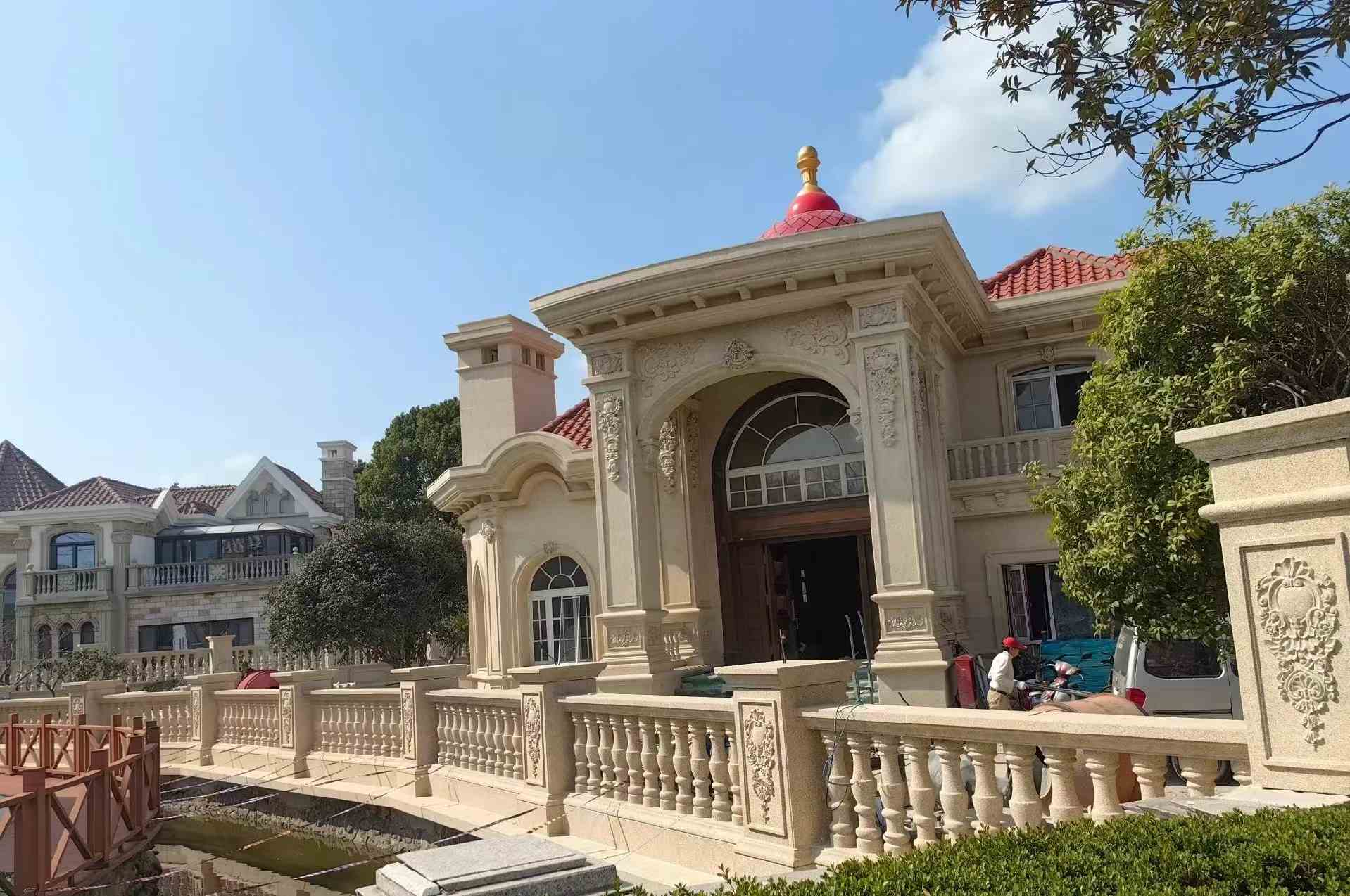 曲靖 黄金麻花岗岩欧式别墅