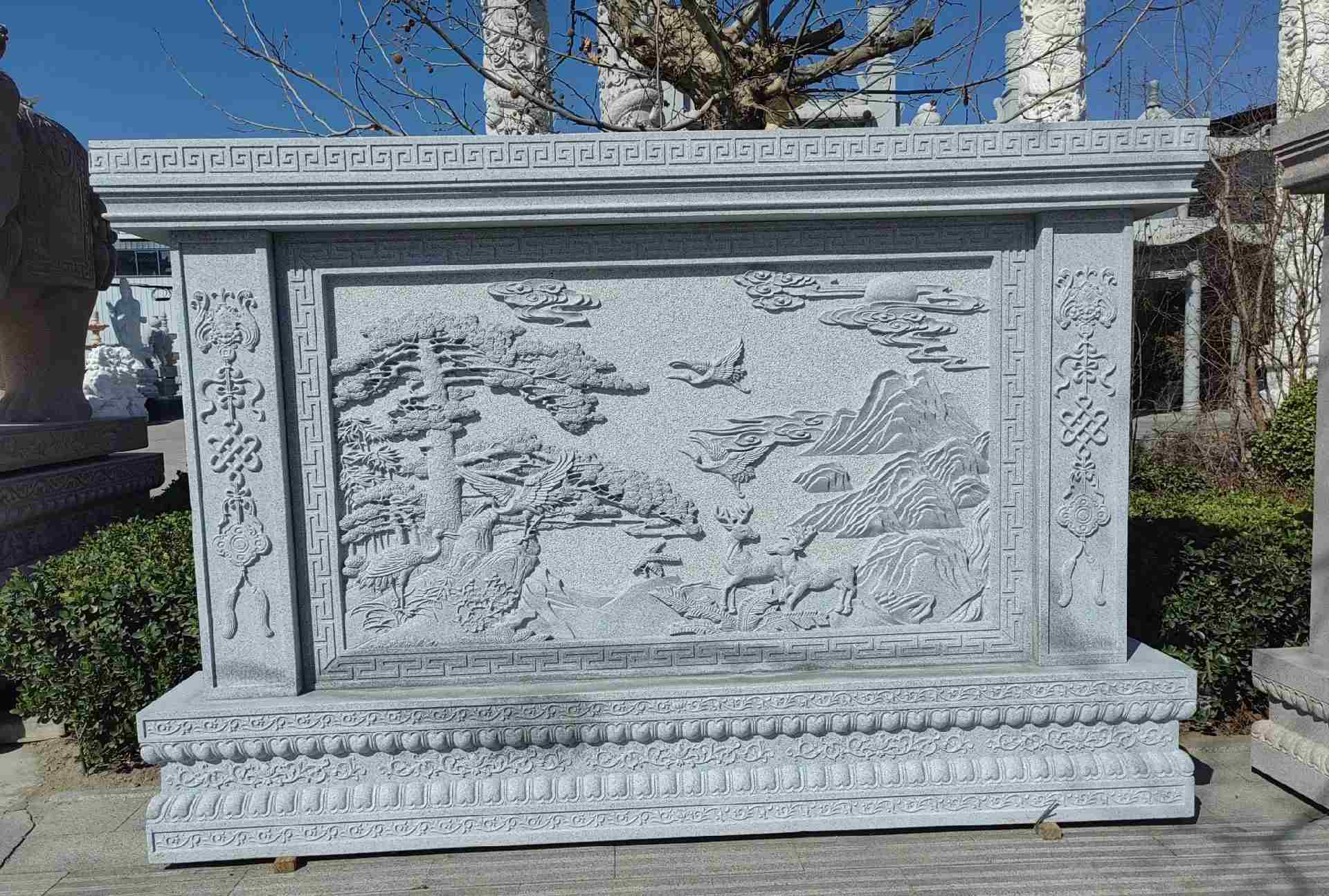 曲靖 芝麻白大型照壁，屏风，影壁