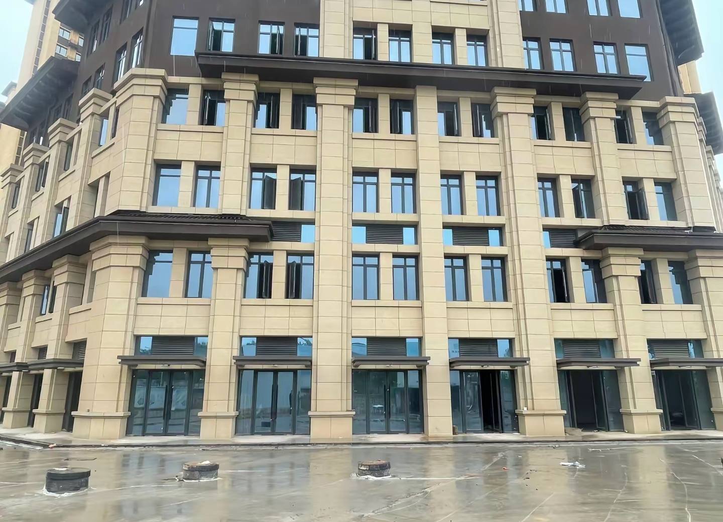 曲靖 黄金麻花岗岩荔枝面小区外墙干挂