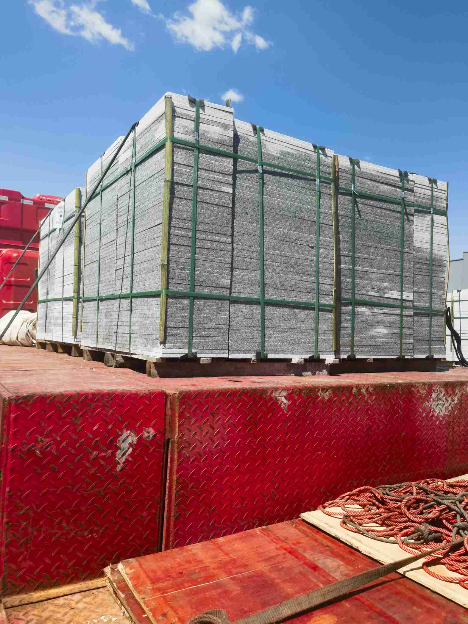 曲靖 芝麻白火烧规格板地铺石300*600/600*600