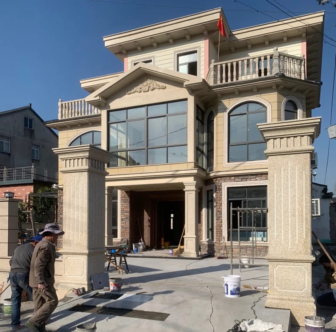 曲靖 黄金麻花岗岩荔枝面别墅外墙干挂私家专属